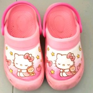 Hello Kitty Croc little girl size 10